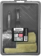 Набор малярный для окрашивания Tempo PRO 25x48 см валик (2шт) + ручка + кисть 4" и кювета Набор малярный для окрашивания Tempo PRO 25x48 см валик (2шт) + ручка + кисть 4" и кювета