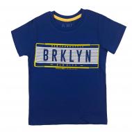 Футболка для мальчика AKKU BRKLYN р.134 синий 9065