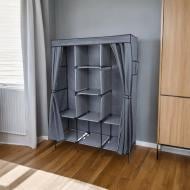 Тканевый шкаф LUNA HOME London 1720х1280х450 мм серый с черным