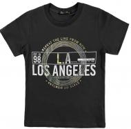 Футболка для мальчика AKKU LA98 р.110 черный 9068