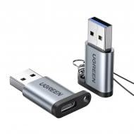Перехідник UGREEN US276 USB-A 3.0 Male to USB-C 3.1 Female Adapter Gray grey (50533)
