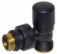 Кран радиаторный Carlo Poletti First 1/2" х 24-19 black matte V140211EFS9005O