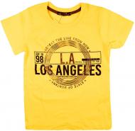 Футболка для мальчика AKKU LA98 р.116 желтый 9068