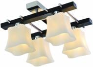 Люстра потолочная Globo Vanlida 4xE14 дерево темное 56443-4