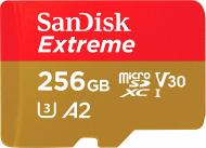 Карта памяти SanDisk microSDXC 256 ГБ Class 10 (SDSQXA1-256G-GN6MA) UHS-I U3 A2 R160/W90MB/s Extreme V30 + SD