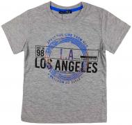 Футболка для хлопчика AKKU LA98 р.116 сірий 9068