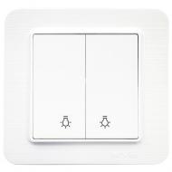 Выключатель кнопочный двухклавишный Arvia Electric Lavin без подсветки белый матовый 21 29 4001 257 Выключатель кнопочный двухклавишный Arvia Electric Lavin без подсветки белый матовый 21 29 4001 257