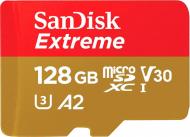Карта пам'яті SanDisk microSDXC 128 ГБ Class 10 (SDSQXA1-128G-GN6AA) UHS-I U3 A2 R160/W90MB/s Extreme V30 + SD