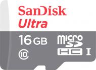 Карта памяти SanDisk microSDXC 16 ГБ Class 10 (SDSQUNS-016G-GN3MN) UHS-I R80MB/s Ultra
