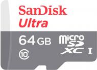 Карта памяти SanDisk microSDXC 64 ГБ Class 10 (SDSQUNS-064G-GN3MN) UHS-I R80MB/s Ultra