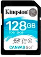 Карта памяти Kingston SDXC 128 ГБ Class 10 (SDG/128GB) UHS-I U3 R90/W45MB/s