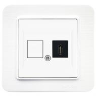 Розетка USB без заземления IP20 белый матовый 21 29 4001 253