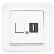 Розетка USB без заземления IP20 белый матовый 21 29 4001 251