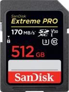 Карта памяти SanDisk SDXC 512 ГБ UHS-I Class 3 (U3) (SDSDXXY-512G-GN4IN) Extreme Pro