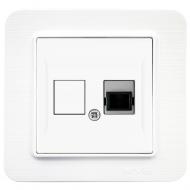 Розетка модульная без заземления IP20 белый матовый 21 29 4001 252