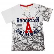 Футболка для хлопчика AKKU з літерою А р.146 білий 9076