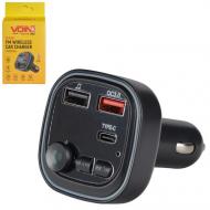 FM-трансмиттер Voin 2 USB QC3.0 (W-3304)