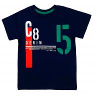 Футболка для хлопчика AKKU С8 р.110 темно-синій 9102