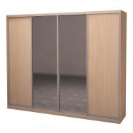 УЦІНКА! Шафа-купе ROKO 4.2266.242.45-1 2384x450x2420 мм дуб молочний двері ДСП/дзеркало (УЦ №2866)