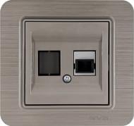 Розетка модульная без заземления IP20 медный 21 28 4010 252
