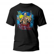 Футболка SVG с рисунком Glory Ukraine Cossaks (флекс) р.S black