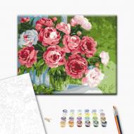 Картина по номерам Домашние пионы 30x40 см Brushme