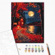 Картина по номерам Край красных листьев 40x50 см Brushme