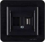 Розетка USB без заземления IP20 черный 21 25 4007 251
