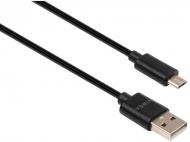 Дата-кабель Vinga USB 2.0 АМ – microUSB 1,8 м чорний (VCPDCMS1.8BK)