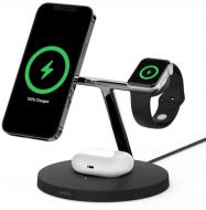 Беспроводное зарядное устройство Belkin MagSafe 3-in-1 Wireless Charger black