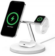 Бездротовий зарядний пристрій Belkin MagSafe 3-in-1 Wireless Charger white