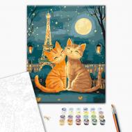 Картина по номерам Любовь мурлычет 30x40 см Brushme