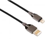 Дата-кабель Vinga USB 2.0 AM – Lightning 1 м чорний (VCPDCL2SNB1BK)