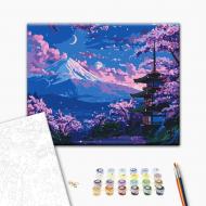 Картина по номерам Храм у горы Фудзи 40x50 см Brushme