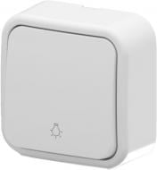 Выключатель кнопочный одноклавишный Arvia Electric Aria без подсветки белый 25 01 1000 205
