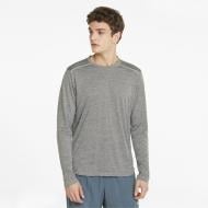 Футболка Puma RUN LS Tee M 52140303 р.S серый