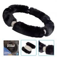 Чехол на руль Vitol VLOD-24FA6 BK M черный