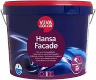 Краска cиликономодифицированная водоэмульсионная Vivacolor Hansa Fasade, база LА глубокий мат белый 9 л 13,6 кг