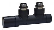 Кран-термостат Carlo Poletti Twin Thermo 1/2" З x 3/4" EK 50 мм black matte V42110EE9005OSX