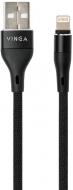 Дата-кабель Vinga USB 2.0 AM – Lightning 1 м черный (VCPDCLCANB1BK)