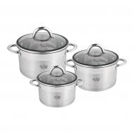 Набор кастрюль Krauff 6 предметов Rigoros 26-238-035 Набор кастрюль Krauff 6 предметов Rigoros 26-238-035