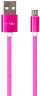 Дата-кабель Vinga USB 2.0 АМ – microUSB 1 м різнокольоровий (VCPDCMCOLNB1RS)