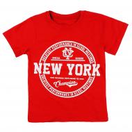 Футболка для мальчика AKKU New York р.122 красный 9164