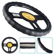 Чохол на кермо Voin VLOD-24LC6 BK L шкіра чорний