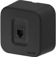 Розетка компьютерная компьютерная без заземления IP20 черный 25 21 1000 247