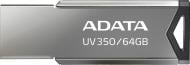 Флеш-пам'ять USB ADATA UV350 64 ГБ USB 3.1 metal black (AUV350-64G-RBK)