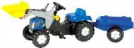 Веломобиль Rolly Toys с прицепом и ковшом rollyKid NEW HOLLAND 23929