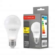 Лампа светодиодная TITANUM 8 Вт A60 матовая E27 220 В 3000 К 24922