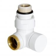 Кран радиаторный Carlo Poletti Corner 1/2" х 24-19 DX белый V74211EFDX