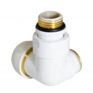 Кран термостатический Carlo Poletti Corner Thermo 1/2" х 24-19 DX белый V75111EFDX